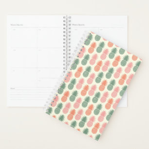 Vintage Pineapple Pattern Planner