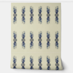 Vintage Pineapple Pattern Wallpaper