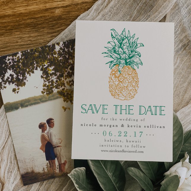 Vintage Pineapple Save the Date (Creator Uploaded)