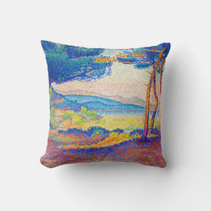 Vintage Pines Along the Shore (1896) painting Cushion