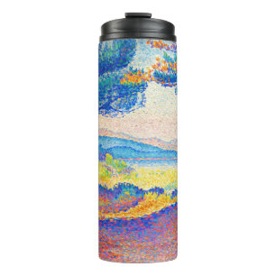 Vintage Pines Along the Shore (1896) painting Thermal Tumbler