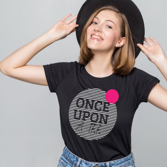 Vintage pink abstract Once upon a tee (Creator Uploaded)