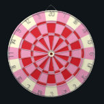 Vintage Pink And Red Dartboard<br><div class="desc">Vintage Pink And Red Dart Board</div>