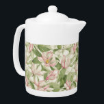 Vintage Pink and White Magnolias<br><div class="desc">Beautiful pink and white magnolia flowers cover this resembling a vintage wallpaper pattern.  Very sweet and romantic cottagecore design,  perfect for any décor.</div>