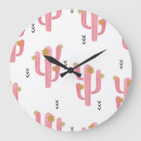 Vintage Pink Cactus Watercolor Pattern