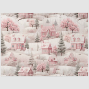 Vintage Pink Christmas  Tissue Paper