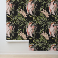 Vintage Pink Cockatoo Pattern