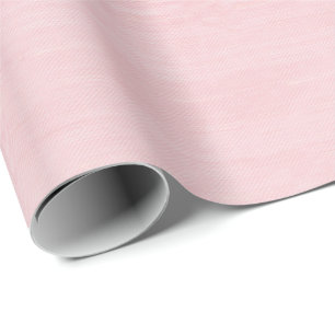 Vintage Pink Fabric Texture Wrapping Paper
