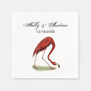 Vintage Pink Flamingo #1 Napkin