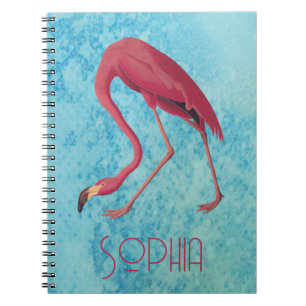 Vintage Pink Flamingo Notebook