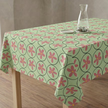 Vintage Pink Floral Botanical Cottagecore Tableclo