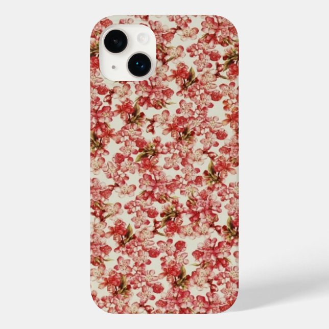 Vintage Pink Floral Case-Mate iPhone Case (Back)