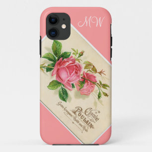 Vintage Pink Floral Rose - iPhone 5 11 Case