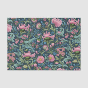 Vintage Pink Floral Tissue Paper