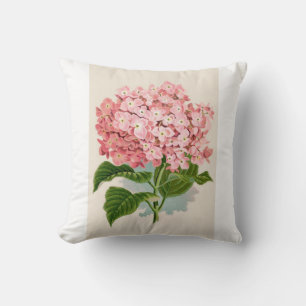 Vintage Pink Flower Pillow