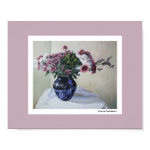Vintage pink flowers fine art by Pola.B.Alex