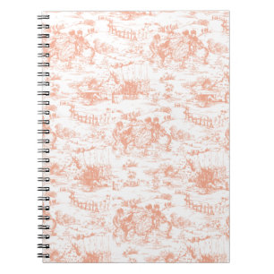 Vintage Pink French Toile Notebook