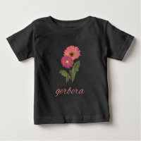 vintage pink gerbera for flowers lover T-Shirt