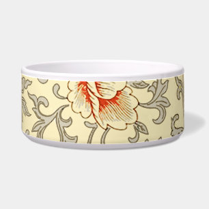 Vintage Pink Grey Botanical Floral