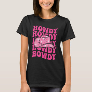 VIntage Pink Howdy Rodeo Western Country Southern T-Shirt