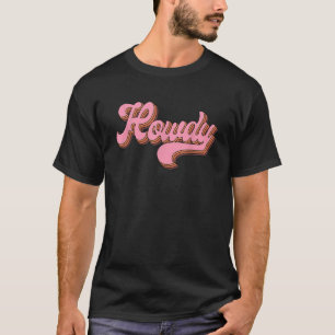 Vintage Pink Howdy Rodeo Western Country Southern T-Shirt