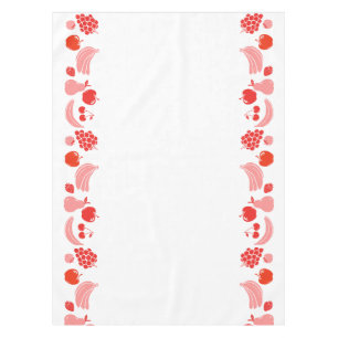 Vintage Pink Kitchen Fruit Border – Grandmacore Tablecloth