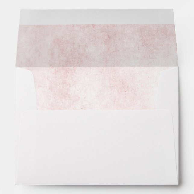 Vintage Pink Lined Envelope (Back (Bottom))