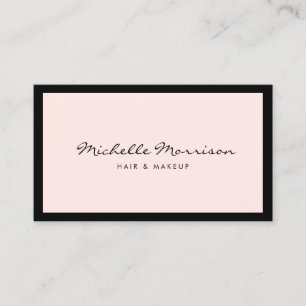 Vintage Pink Makeup and Beauty Business Card