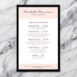 Vintage Pink Makeup and Beauty Salon, Nail Salon Flyer<br><div class="desc">Coordinates with the Vintage Pink Makeup and Beauty Business Card Template by 1201AM. This classic flyer template in soft pink with a black border gives a professional and refined first impression. A clean and simple aesthetic with a slightly vintage feel. Update the templated text fields for your own service offering....</div>