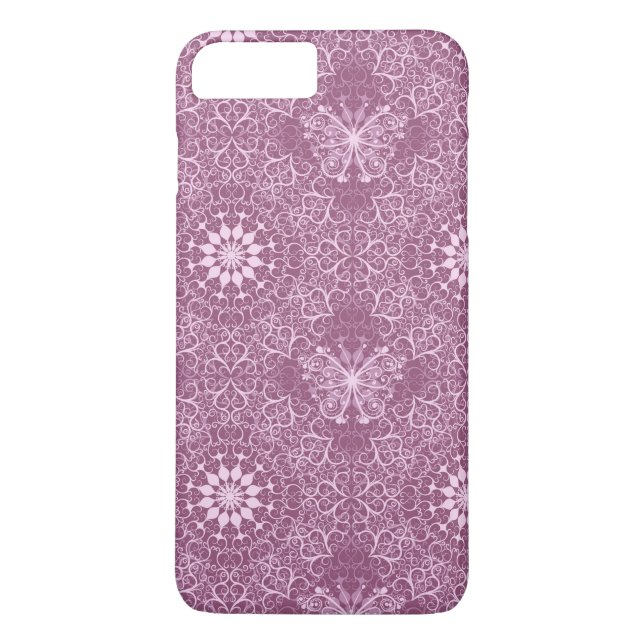 Vintage Pink Pattern Case-Mate iPhone Case (Back)