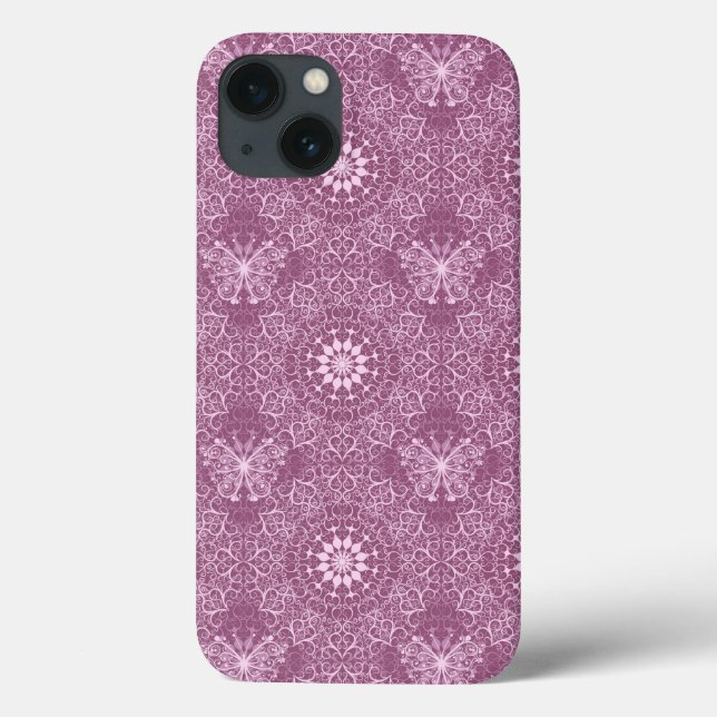 Vintage Pink Pattern Case-Mate iPhone Case (Back)