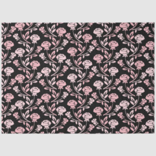 Vintage Pink peony floral decoupage Tissue Paper