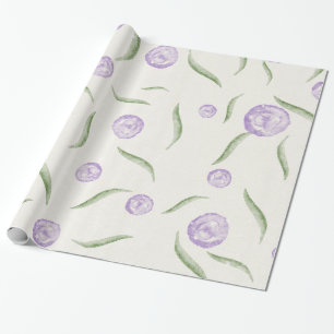 Vintage Pink Rose Floral Gift Wrap