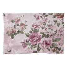 Vintage Pink Rose Floral Watercolor 