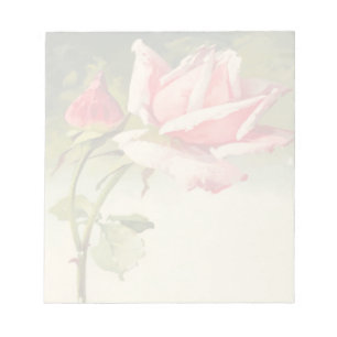 Vintage Pink Rose Notepad