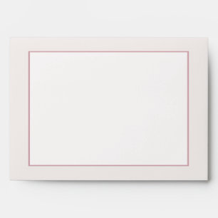 Vintage Pink Rose Posh Wedding Envelope