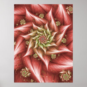 Vintage Pink Rose Poster