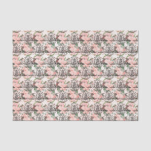 Vintage Pink Roses and Bee Hives Tissue Paper