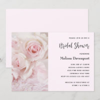 Vintage Pink Roses & Elegant Lace - Bridal Shower