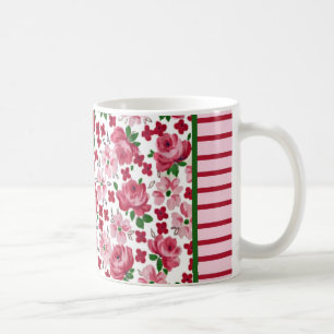 Vintage Pink Roses Mug