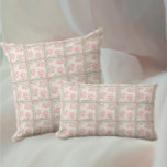 Vintage Pink Roses Patchwork Cushion<br><div class="desc">Vintage pink roses and lace patchwork dish pillows. Fill your home with Victorian flair and romance. Sophisticated,   feminine and elegant.</div>