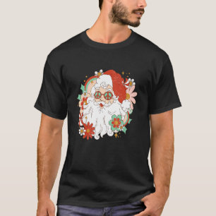 Vintage Pink Santa Claus Pink Christmas 10 T-Shirt