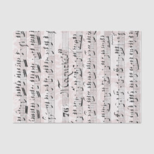 Vintage Pink Sheet Music Collage
