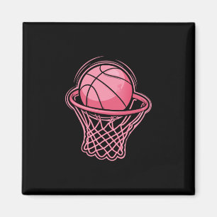 Vintage Pink Sketll Toddler For Women Girl Magnet
