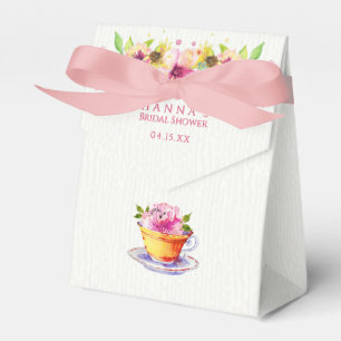 Vintage Pink Tea Party Favour Box