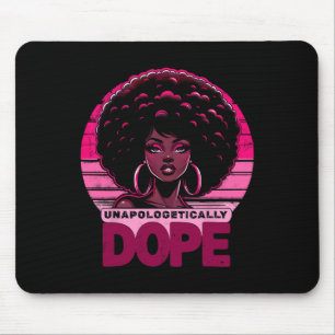 Vintage Pink Unapologetically Drug Black Women His Mouse Pad