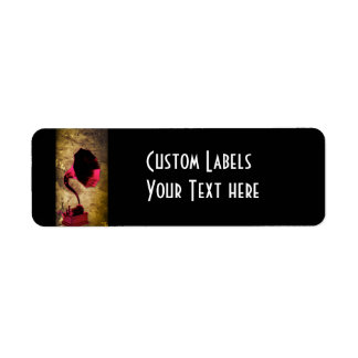 Vintage Pinups, Music & Cars Image 1 Return Address Label