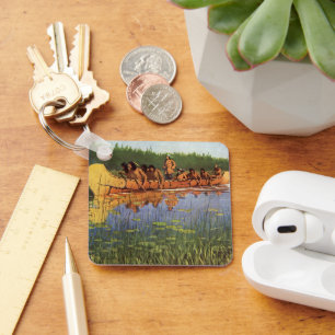 Vintage Pioneers, Great Explorers by Remington Key Ring