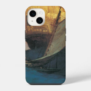 Vintage Pirate, Attack on a Galleon by Howard Pyle iPhone Case