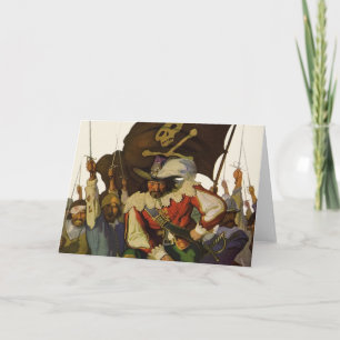 Vintage Pirate Life Wyeth Illustration Card